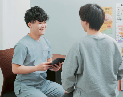 しっかりカウンセリングを行います